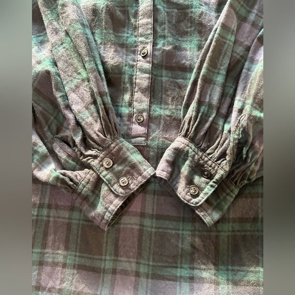 J. Crew Women’s Black Plaid Flannel Top Size Small - Picture 6 of 6
